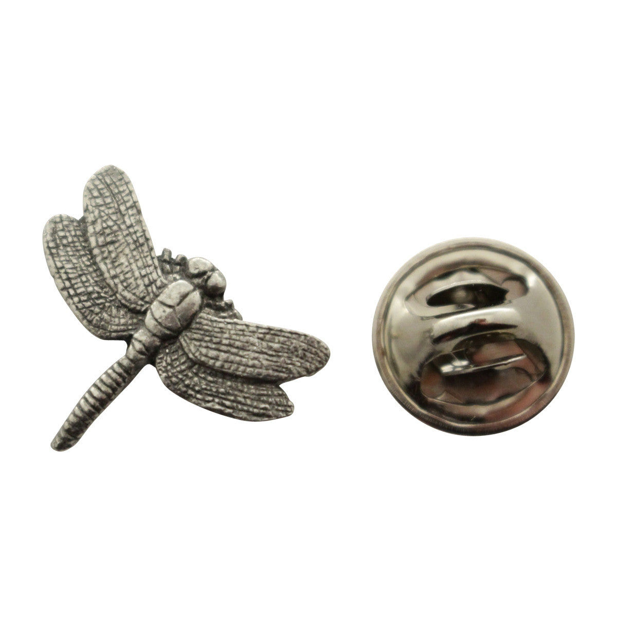 Dragonfly Mini Pin ~ Antiqued Pewter ~ Miniature Lapel Pin ~ Sarah's Treats & Treasures